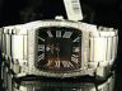 Pre-owned Aqua Master Jojo Joe Rodeo W 310 Diamond Watch 2.1 Ct In Dark Gray