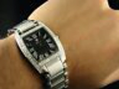 Pre-owned Aqua Master Jojo Joe Rodeo W 310 Diamond Watch 2.1 Ct In Dark Gray