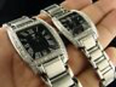 Pre-owned Aqua Master Jojo Joe Rodeo W 310 Diamond Watch 2.1 Ct In Dark Gray