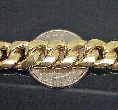Pre-owned Globalwatches10 Real 10k Yellow Gold Cuban Link Chain Mens Necklace 30 Inch 10 Mm Box Lock Rope