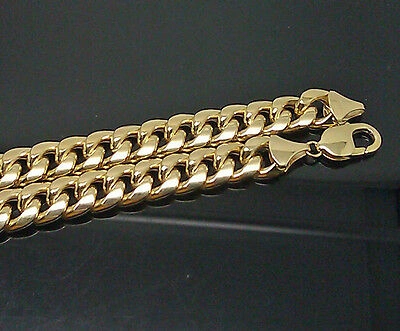 Pre-owned Globalwatches10 Real 10k Yellow Gold Cuban Link Chain Mens Necklace 30 Inch 10 Mm Box Lock Rope
