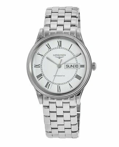 Pre-owned Longines Flagship Automatic White Dial Steel Men's Watch L4.899.4.21.6