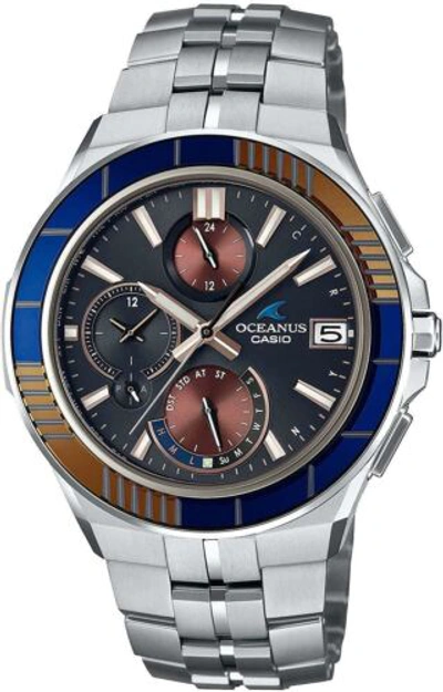 Pre-owned Casio Oceanus Manta Ocw-s5000d-1ajf Solar Radio Men's Watch Bluetooth 2019