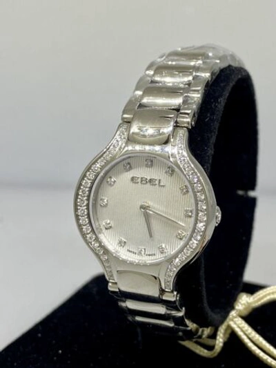Pre-owned Ebel Beluga Stainless Steel & Diamond Ladies Watch 9003n18/691050 1215868