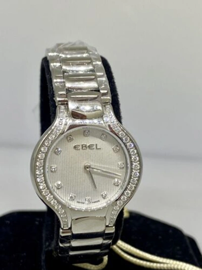 Pre-owned Ebel Beluga Stainless Steel & Diamond Ladies Watch 9003n18/691050 1215868