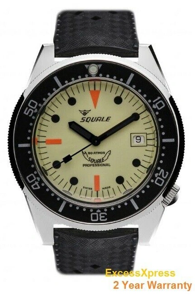 Pre-owned Squale Brand  1521 50 Atmos Full Luminous Luminoso Watch 500m Warranty