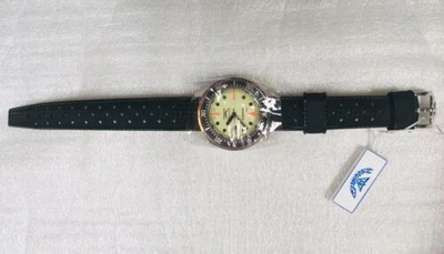 Pre-owned Squale Brand  1521 50 Atmos Full Luminous Luminoso Watch 500m Warranty