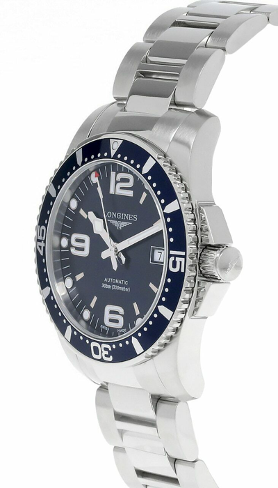 Pre-owned Longines Hydroconquest Auto 41mm Blue Dial Steel Men's Watch L3.742.4.96.6