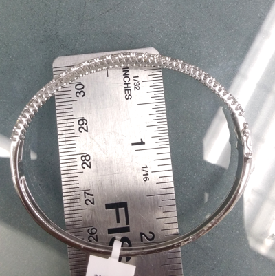 Pre-owned Handmade Steal Deal 4.75ct Natural 100% Diamond Tennis Bangle Bracelet 14k Gold 6.30 Mm In H
