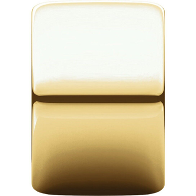 Pre-owned Stuller Inc 14mm Wide Band In 14k Yellow Gold Not Tapered Barrel Band Wide Wedding Ring