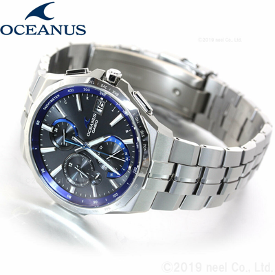 Pre-owned Casio Oceanus Ocw-s5000-1ajf Manta Slim Case Elegant Chrono Men`s  Watch Japan | ModeSens