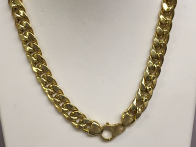 Pre-owned R C I 14k Yellow Gold Mens Miami Cuban Curb Link 22" 10.5 Mm 65 Grams Chain/necklace In No Stone