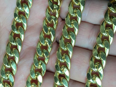 Pre-owned R C I 14k Yellow Gold Mens Miami Cuban Curb Link 22" 10.5 Mm 65 Grams Chain/necklace In No Stone