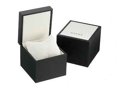 Pre-owned Gucci Dive Black Dial Gold-tone Rubber Strap Men's Watch Ya136219