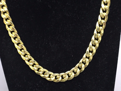 Pre-owned R C I 14k Yellow Gold Mens Miami Cuban Curb Link 22" 10.5 Mm 65 Grams Chain/necklace In No Stone