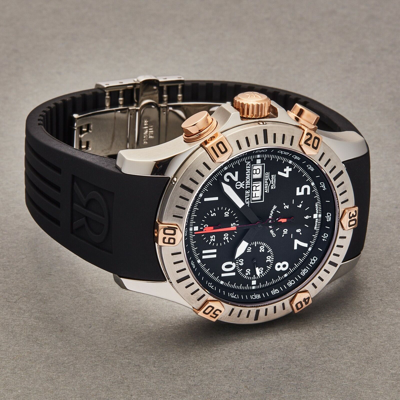 Pre-owned Revue Thommen Men's Airspeed Black Dial Chronograph Automatic Watch 16071.6854