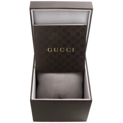 Pre-owned Gucci Ya126406 Brown Dial Date Mens Diamond Watch G-timeless 38mm S. Steel 2 Ct. In White