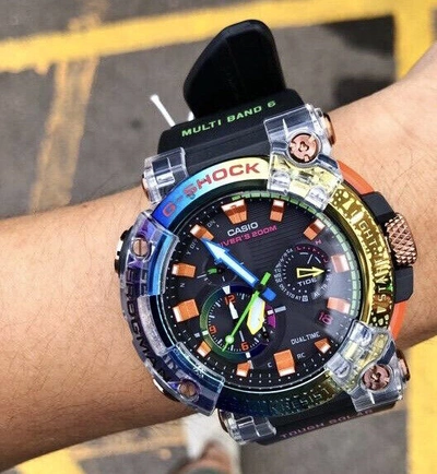 Pre owned Casio G shock Multicolor Watch A1000brt 1ajr Frogman Borneo Rainbow Toad F s ModeSens