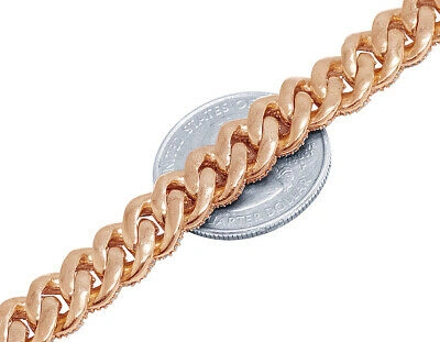 Pre-owned Jewelry Unlimited 10k Tt Rose/white Gold Honeycomb Real Diamond Cuban Chain 17.85ct 10mm 21"