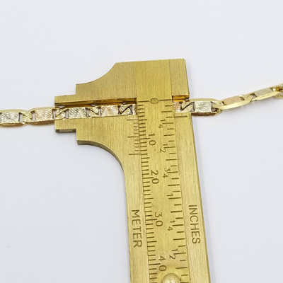 Pre-owned Globalwatches10 Solid 14k Trio Gold Chain Necklace Yellow White Rose Gold 5mm 20 22 24 26 Inch