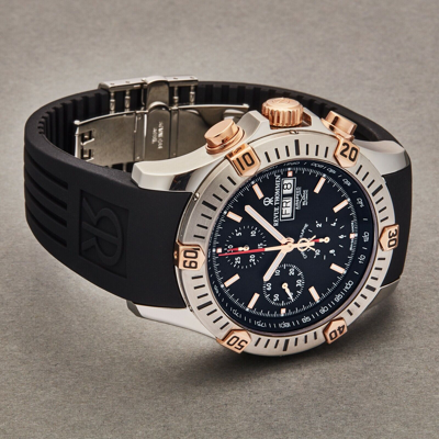 Pre-owned Revue Thommen Men's Airspeed Black Dial Chronograph Automatic Watch 16071.6859