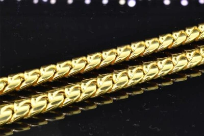 Pre-owned Jfl Diamonds & Timepieces 10k Heavy 9.44mm Yellow Gold Miami Cuban Link Franco Chain Necklace 36 Inch
