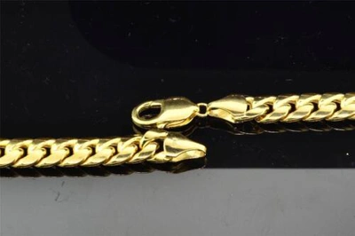 Pre-owned Jfl Diamonds & Timepieces 10k Heavy 9.44mm Yellow Gold Miami Cuban Link Franco Chain Necklace 36 Inch
