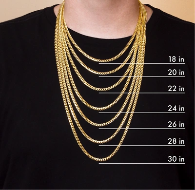 Pre-owned Globalwatches10 Solid Real 10k Gold Chain Miami Cuban Link 6mm Box Lock 22" Yellow Gold Necklace