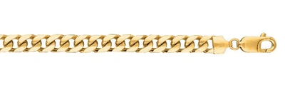 Pre-owned R C I 14k Solid Yellow Gold Miami Cuban Curb Link Mens Chain/bracelet 8" 23 Grams 7mm In No Stone