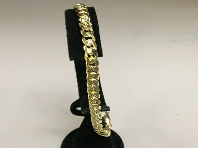 Pre-owned R C I 14k Solid Yellow Gold Miami Cuban Curb Link Mens Chain/bracelet 8" 23 Grams 7mm In No Stone