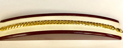 Pre-owned R C I 14k Solid Yellow Gold Miami Cuban Curb Link Mens Chain/bracelet 8" 23 Grams 7mm In No Stone