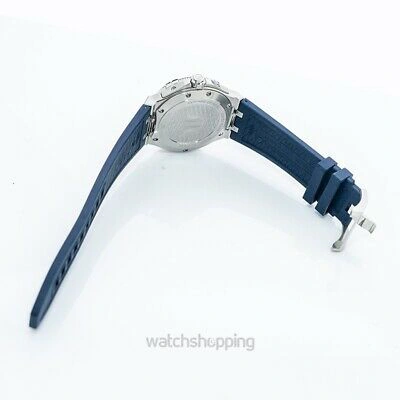 Pre-owned Maurice Lacroix Aikon Ai6058-ss001-430-1 Blue Sunbrushed Dial Men's Watch