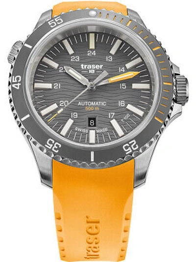 Pre-owned Traser H3 110331 P67 Diver Automatic T100 Grey 46mm 50atm
