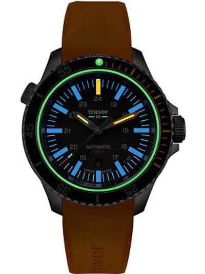 Pre-owned Traser H3 110331 P67 Diver Automatic T100 Grey 46mm 50atm