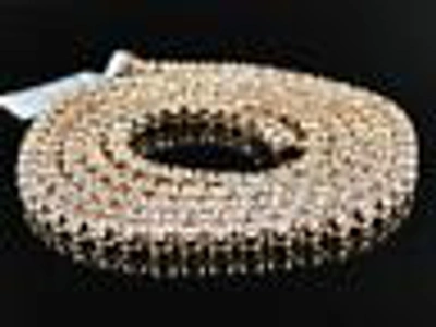 Pre-owned Jewelry Unlimited Mens 1 Row Rose Pink Gold Diamond Tennis Chain With Matching Diamond Cross 15 Ct