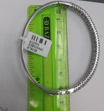 Pre-owned Handmade Deal 4.70ct Natural 100% Diamond Tennis Bangle Bracelet In 14k Gold 6.30 Mm In H