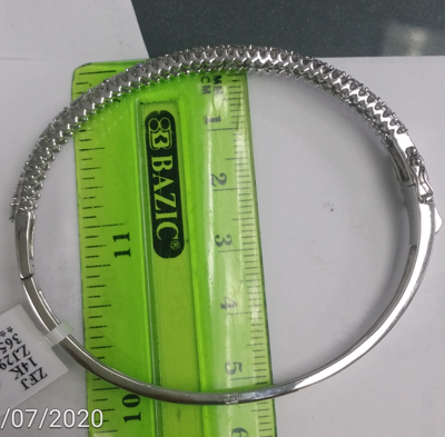 Pre-owned Handmade Deal 4.70ct Natural 100% Diamond Tennis Bangle Bracelet In 14k Gold 6.30 Mm In H