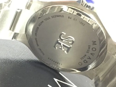 Pre-owned Movado Men's  Se S.e.blue 0605790 0.70ct.aprx.custom Set Real Diamond Watch