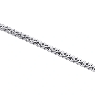 Pre-owned Jfl Diamonds & Timepieces 10k White Gold Solid Miami Cuban Link Chain 5mm Box Clasp Choker Necklace 22"