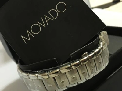Pre-owned Movado Men's  Se S.e.blue 0605790 0.70ct.aprx.custom Set Real Diamond Watch