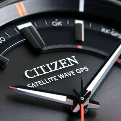 Pre-owned Citizen Attesa Cc3085-51e Black Eco-drive Satellite Gps Titanium Men Watch Japan