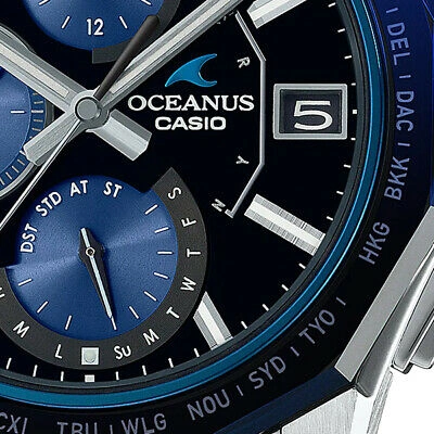Pre-owned Casio Oceanus Manta Ocw-s6000-1ajf Men's Watch Solar Blue 2021