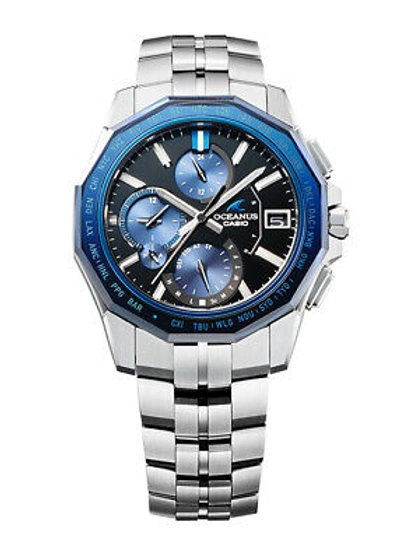 Pre-owned Casio Oceanus Manta Ocw-s6000-1ajf Men's Watch Solar Blue 2021