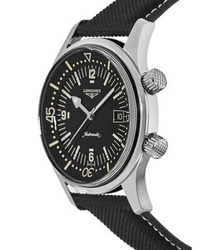 Pre-owned Longines Legend Diver Automatic 42mm Black Dial Men's Watch L3.774.4.50.0