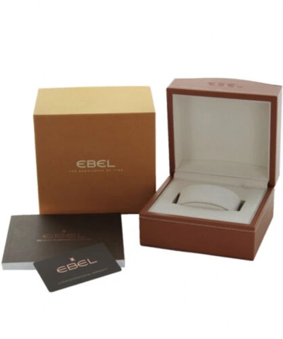 Pre-owned Ebel Brand Ladies  Wave 18kt Mini Moonphase 30mm Diamond Watch 1216373