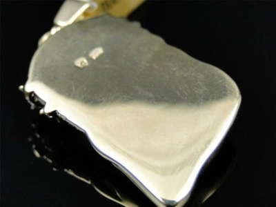 Pre-owned Jewelry Unlimited 10k Yellow Gold Mens Canary/white Mini Diamond Jesus Piece Pendant Charm 2.1 Ct