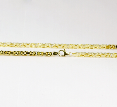 Pre-owned Gd Diamond 83.30 Gm 14k Solid Yellow Gold Men's Women's Byzantine Chain Necklace 28" 4 Mm In No Stone