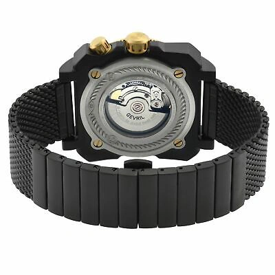 Pre-owned Gv2 By Gevril Men's 4544b Xo Submarine Swiss Automatic Sellita Sw200 Black Watch