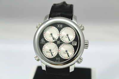 Pre-owned Jacob & Co. Jacob & Co H24 Ssb Limited Edition Stainless Steel Watch W. Black Dial Automatic