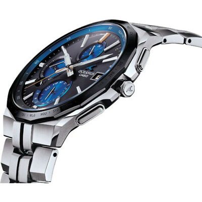 Pre-owned Casio Oceanus Manta Ocw-s5000e-1ajf Solar Radio Chrono Bluetooth Men Watch Japan